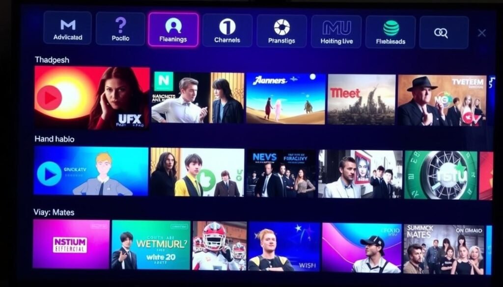 Flix IPTV user interface