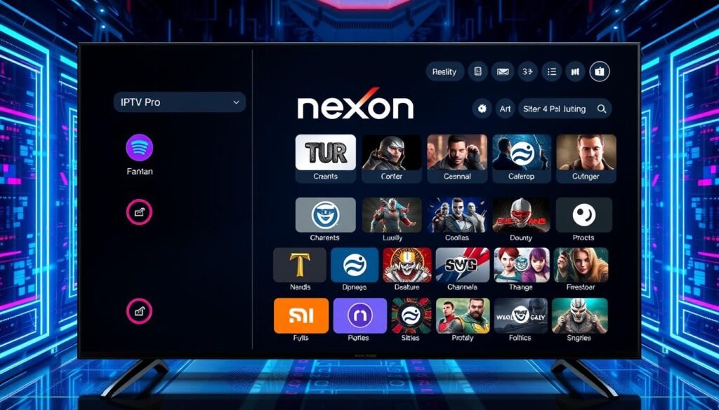 IPTV Pro user interface